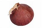 red onion, isolated on white background
