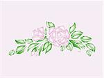 a computer generated illustration about roses