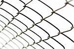 Chain link fence with diminishing perspective