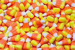 A pile of the Halloween favorite known as candy corn.