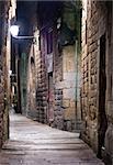 Narrow street in the Old Town, Barcelona