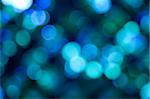 Blue Abstract Lights. Unfocused Light background Series.