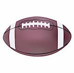 Vector illustration of American football ball