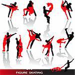 Figure  skating silhouettes