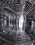 inside of empty and clear dishwasher machine