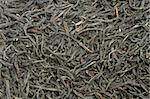 Dried black tea food background texture. Shot in studio