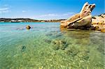 Clear water - Caprera island in Archipelago of La Maddalena. Best of Italy.