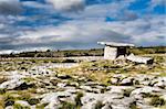 Landscape of the Poulnabrone megalithic tomb in Ireland