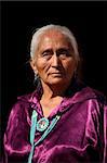 Beautiful Navajo Elder Wearing Handmade Traditional Turquoise Jewelry