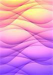 Abstract colour background with the smooth bent lines