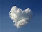 Surprise on Valentine's Day - a cloud in the shape of the heart.