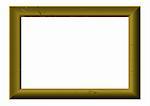 Golden wood picture frame with room to add your own image