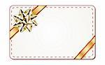 Vector gift tag on white background