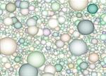 Muted color spheres background