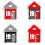 House. Icons. Vector art in Adobe illustrator EPS format, compressed in a zip file. The different graphics are all on separate layers so they can easily be moved or edited individually. The document can be scaled to any size without loss of quality