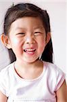 Portrait of a little Asian girl.
