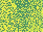 Yellow and Green Seamless Mosaic. Vector Image