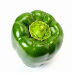 picture of a Green pepper isolated on white