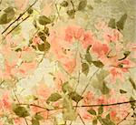 Peach and olive Bouganvillea textured background