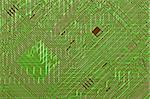 Circuit board electronic green fantastic diagonal background