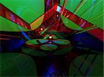 abstract futuristic colorful background - 3d illustration