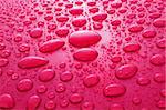 Red water drops background