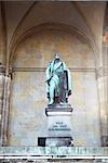 The statue of Karl Wrede in front of the Feldherrnhalle (Field Marshall's Hall) in Munich, Germany