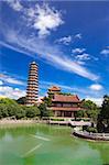 Chinese Pagoda of  Xichan temple in Fuzhou,China. Xichan temple dating from thousand years ago is very famous place for  buddhism in southeast of China.