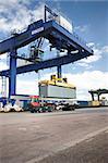 Container Handling Transport at the port