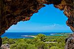 We can contemplate the island southeast shore from this ancient war tower.