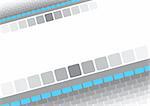 Abstract gray squares background for sample text