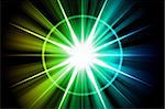 Blue Green Star Sunburst Abstract Background Wallpaper Texture