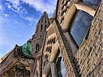 Détail de l'Architecture de Sagrada Familia à Barcelone, Espagne