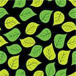 Abstract background of green leaf. Seamless pattern. Vector illustration.