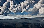 Ash cloud fallout from the Eyjafjallajokull eruption in Iceland