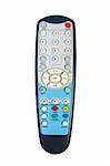 television remote control. Isolated over white background .
