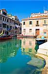 A typical venetian canal in summer, Venice
