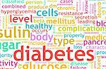 Diabetes Illness Concept with a Terminology Art