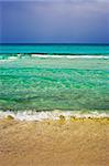 Thyrenian sea and la chinta beach in Sardinia, Italy