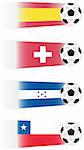 Soccer  vector clipart (other flags also available)