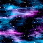 Star Field Galaxy as a Outer Space Background