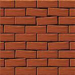 Background of a wall from a red brick. Vector