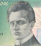 Rudolf Tobias (1873-1918) on 50 Krooni 1994 Banknote from Estonia. First Estonian  professional composer and organist.