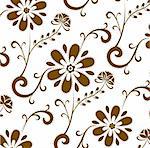 a beautiful background of brown flower pattern