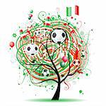 Football tree design, Mexican flag