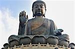 Tian Tan Giant Buddha overlooking with love from Hong Kong China