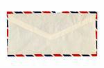 Letter or small packet envelope isolated over white