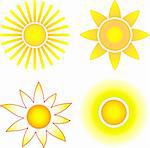 bright symbolic vector sun collection