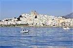 Altea Alicante province Spain view from Mediterranean blue sea