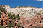 Spectacular landscape of the Zion natural park in Utah, USA